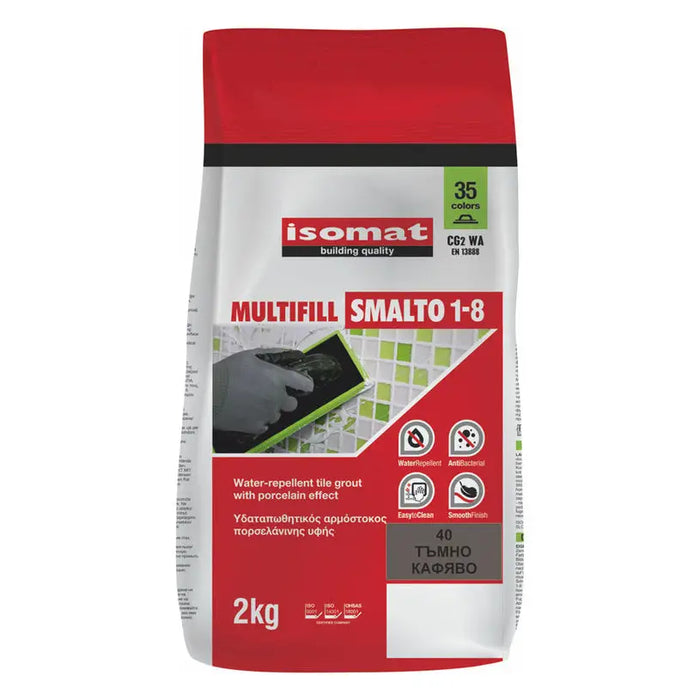 JOINT MIXTURE FOR INTERIOR AND EXTERIOR USE ISOMAT MULTIFILL DARK BROWN 40 - Фуги<<<Лепила за плочки фуги силикони и