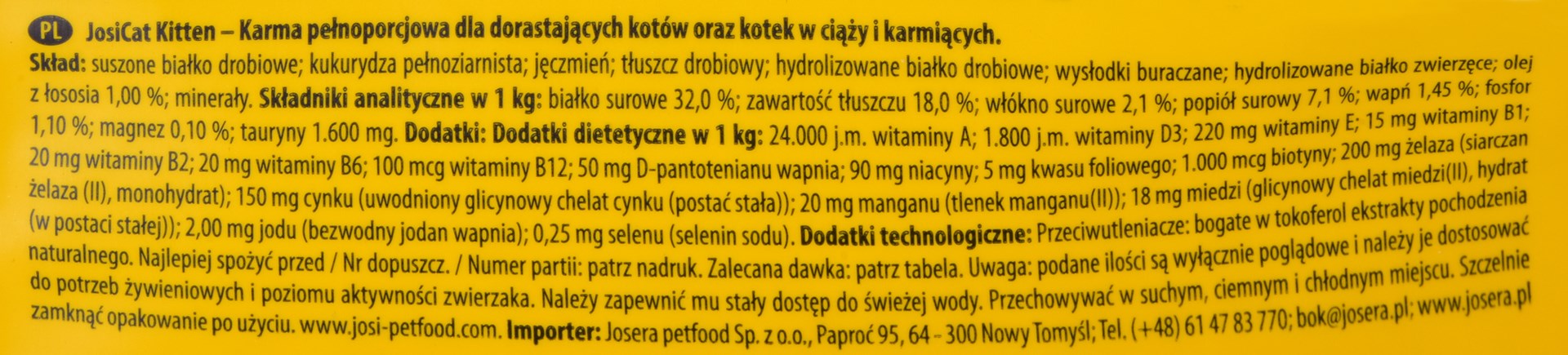 JOSERA JosiCat Kitten - dry cat food - 10 kg