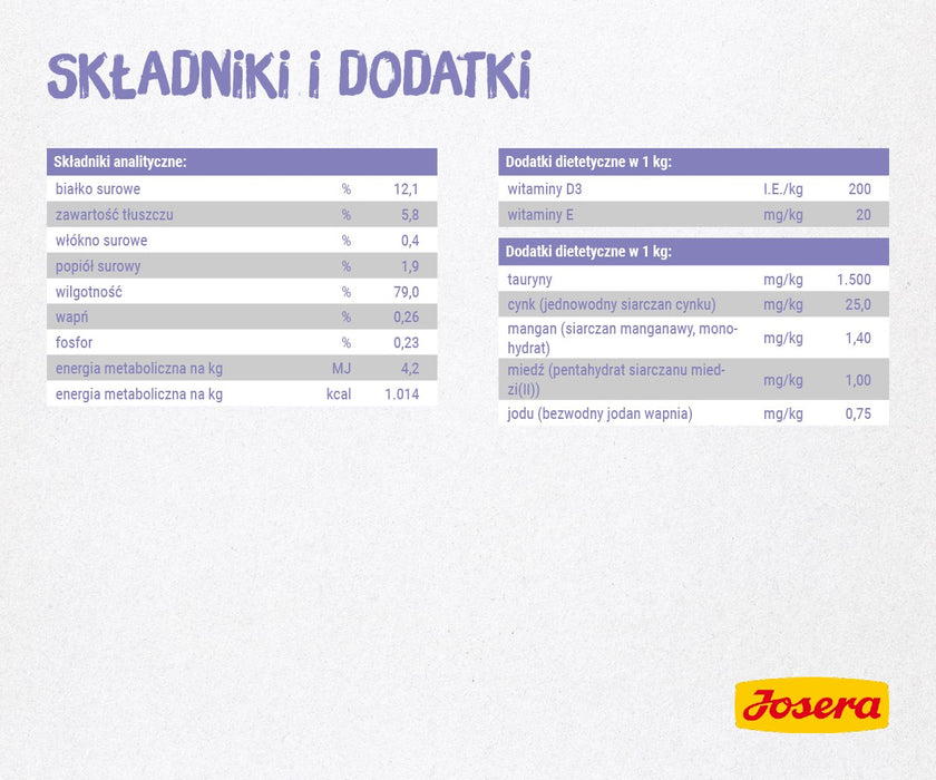 JOSERA Chicken fillet with veal - wet cat food - 70 g