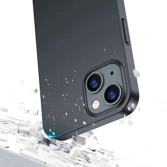 Joyroom 360 Full Case front and back cover for iPhone 13 + tempered glass screen protector black (JR-BP927 black)
