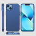 Joyroom 360 Full Case front and back cover for iPhone 13 + tempered glass screen protector blue (JR-BP927 blue) - Cell