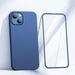 Joyroom 360 Full Case front and back cover for iPhone 13 + tempered glass screen protector blue (JR-BP927 blue) - Cell
