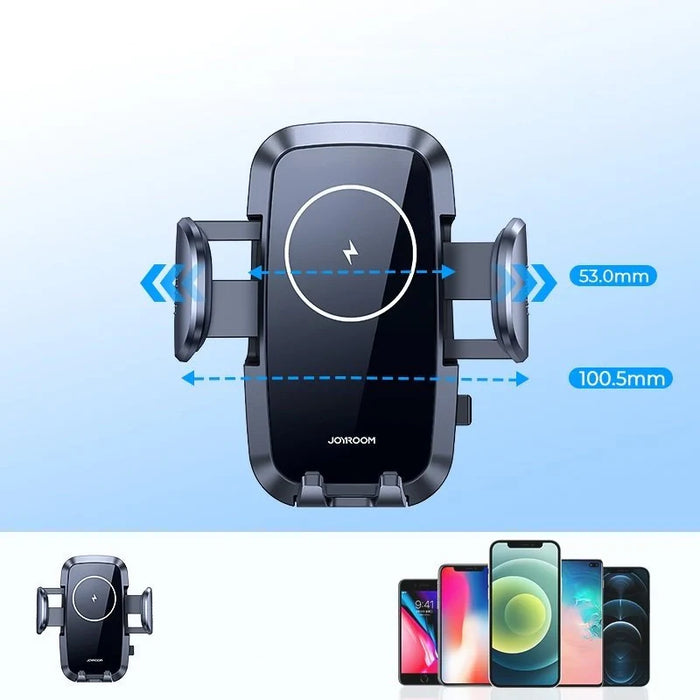 Joyroom car air vent holder Qi wireless charger 15W black (JR-ZS241) - Cell phone holders<<<HurtelXML