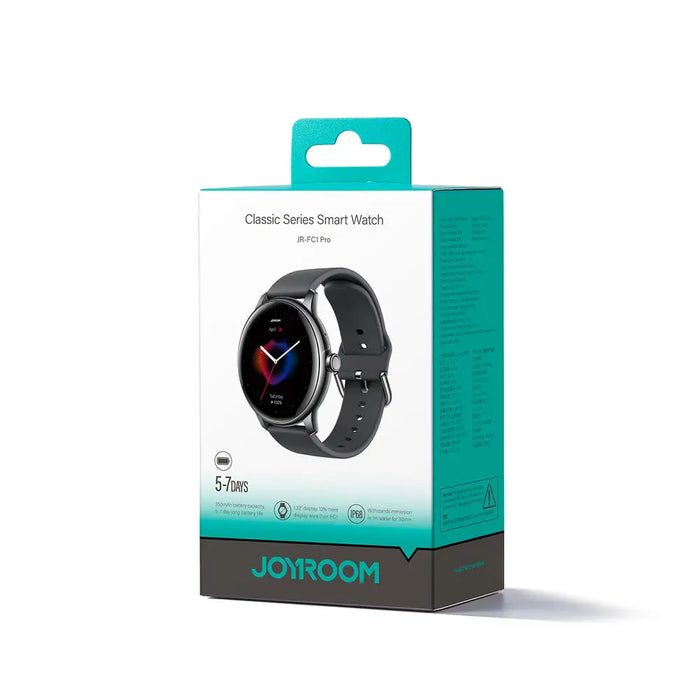 Joyroom Classis Series JR-FC1 Smartwatch with Call Answering Function / IP68 Protection - Dark Gray - Smart watch