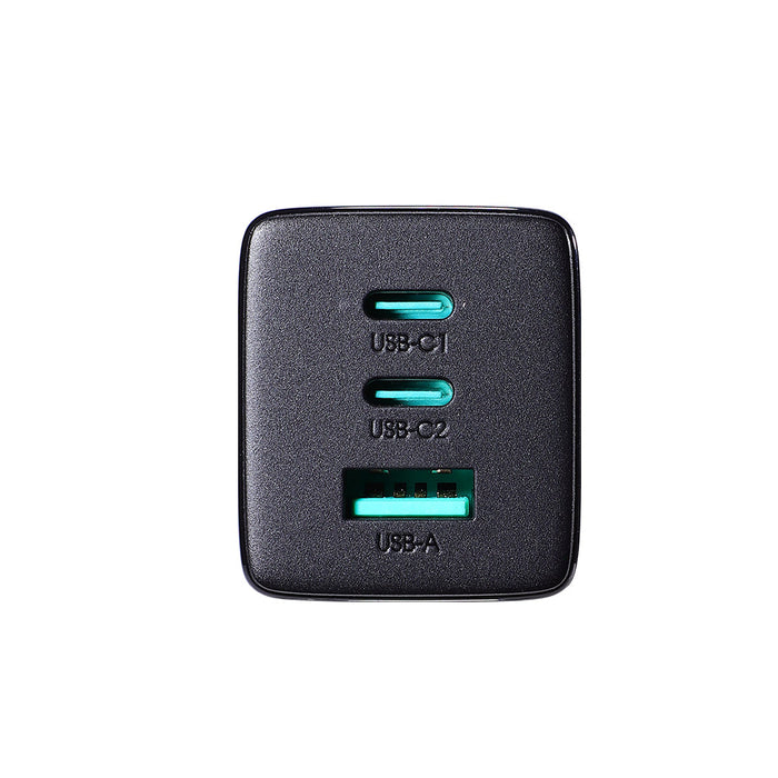 Joyroom fast GaN charger 65W USB-A 2x USB-C black + USB-C - USB-C cable 100W 1.2m (TCG01) - Cell phone USB