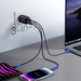 Joyroom fast GaN charger 65W USB-A 2x USB-C black + USB-C - USB-C cable 100W 1.2m (TCG01) - Cell phone USB
