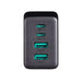Joyroom GaN charger 67W 4 ports (2x USB 2x USB C) black (TCG02) + USB C - USB C cable 100W 1.2m - Travel