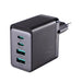 Joyroom GaN charger 67W 4 ports (2x USB 2x USB C) black (TCG02) + USB C - USB C cable 100W 1.2m - Travel