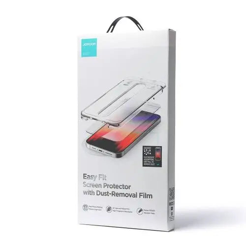 Joyroom iPhone 14 Pro Max Easy Fit Full Screen Tempred Glass 9H with Mounting Rack Transparent (JR-DH12) - iPhone 14