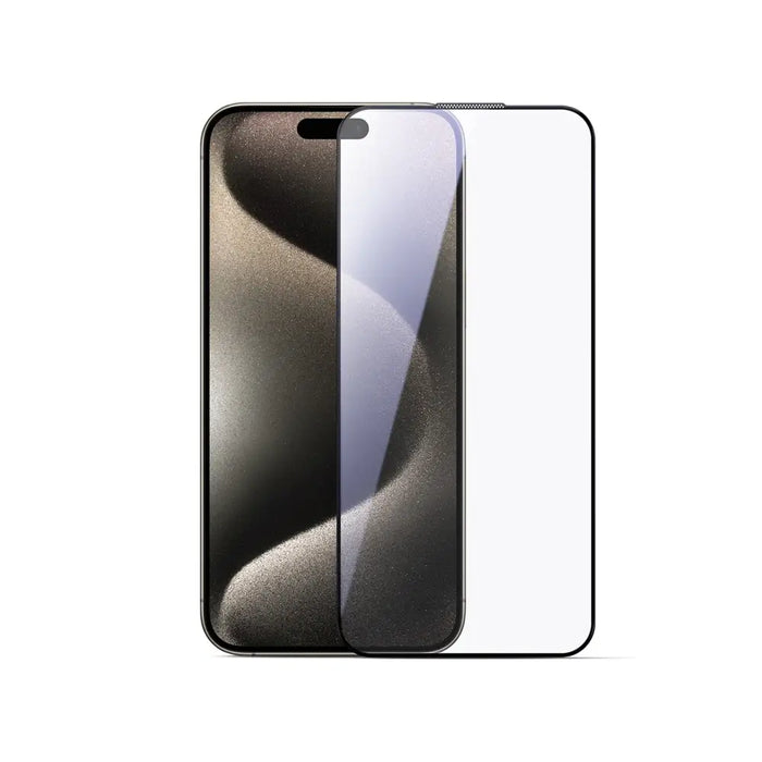 Joyroom JR-MLG0277 2.5D HD Dustproof Tempered Glass with Black Frame for iPhone 16 Pro - Cell phone tempered