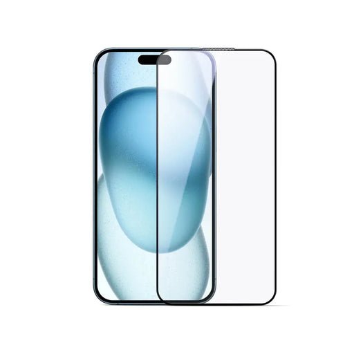 Joyroom JR-MLG0285 2.5D Anti-Blue Light + Dustproof Tempered Glass with Black Frame for iPhone 16 Pro - Cell phone