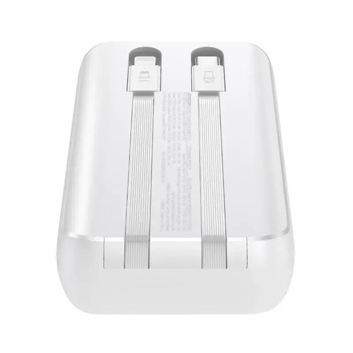 Joyroom JR-PBC07 20000mAh 30W mini power bank with USB-C and Lightning cables - white - Power