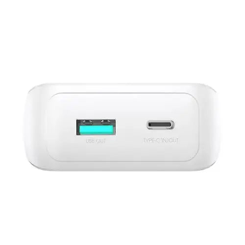 Joyroom JR-PBC07 20000mAh 30W mini power bank with USB-C and Lightning cables - white - Power