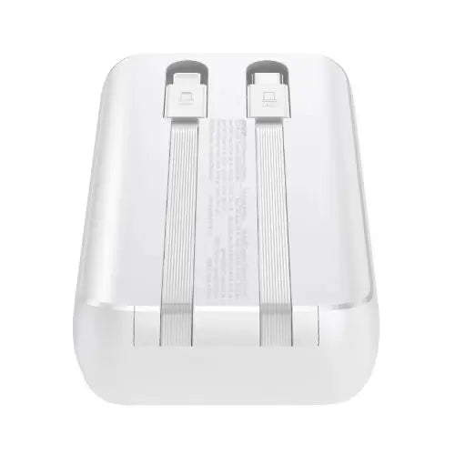 Joyroom JR-PBC07 20000mAh 30W mini power bank with USB-C and Lightning cables - white - Power