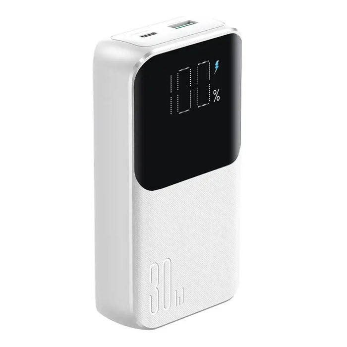 Joyroom JR-PBC07 20000mAh 30W mini power bank with USB-C and Lightning cables - white - Power