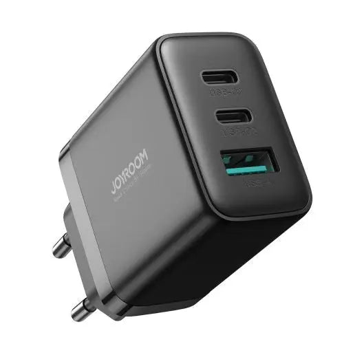 Joyroom JR-TCF10 fast charger 2x USB-C USB-A 32W - black - Travel Charger<<<Accessories<<<Основна<<<DunaXML&&&Cell