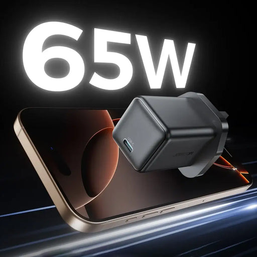 Joyroom JR-TCG18 65W Wall Charger 1 x USB-C (UK Plug) - Black - Cell phone USB charger<<<HurtelXML