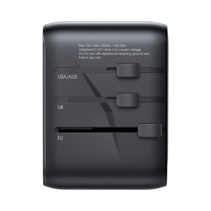 Joyroom JR-TCW01 Travel Adapter Universal 17W EU / US / UK / JP / AU / CN - Black - Cell phone USB charger<<<HurtelXML