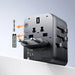 Joyroom JR-TCW01 Travel Adapter Universal 17W EU / US / UK / JP / AU / CN - Black - Cell phone USB charger<<<HurtelXML