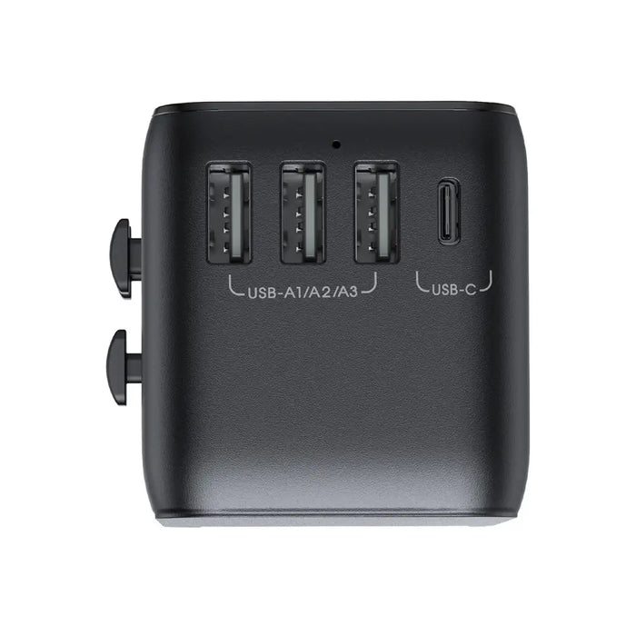 Joyroom JR-TCW01 Travel Adapter Universal 17W EU / US / UK / JP / AU / CN - Black - Cell phone USB charger<<<HurtelXML