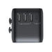 Joyroom JR-TCW01 Travel Adapter Universal 17W EU / US / UK / JP / AU / CN - Black - Cell phone USB charger<<<HurtelXML