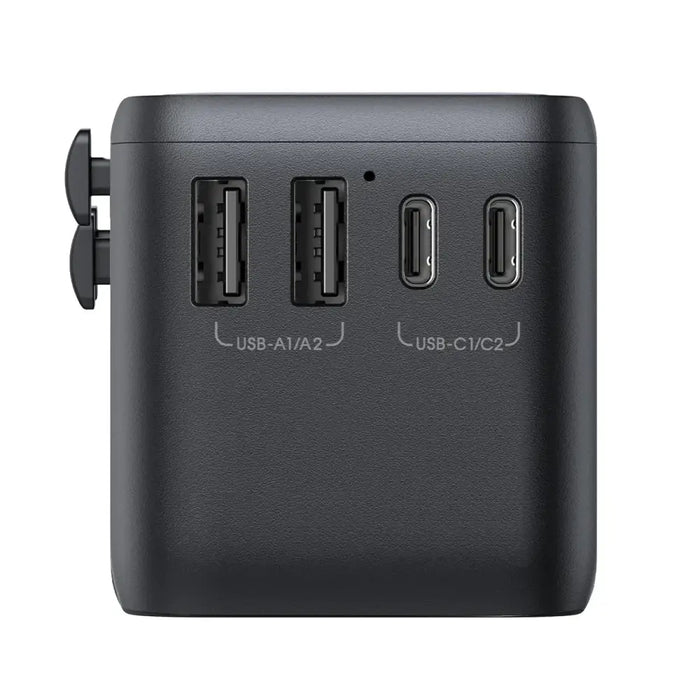 Joyroom JR-TCW02 65W Travel Adapter Universal EU / US / JP / AU / UK / CN - Black - Cell phone USB charger<<<HurtelXML