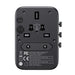 Joyroom JR-TCW02 65W Travel Adapter Universal EU / US / JP / AU / UK / CN - Black - Cell phone USB charger<<<HurtelXML