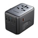 Joyroom JR-TCW02 65W Travel Adapter Universal EU / US / JP / AU / UK / CN - Black - Cell phone USB charger<<<HurtelXML