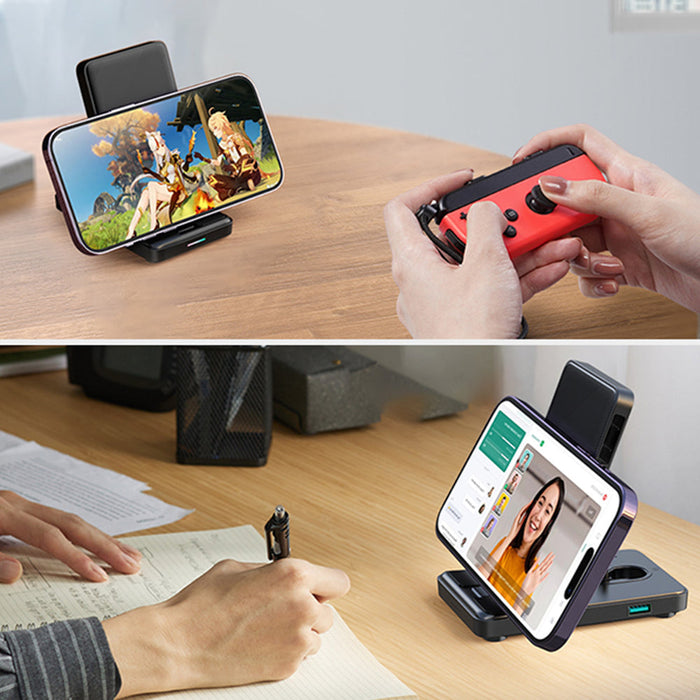 Joyroom JR-WQS02 iPhone AirPods Apple Watch 4in1 charging station foldable - black - Cell phone USB