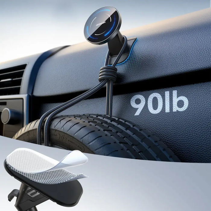 Joyroom JR-ZS502 MagSafe Compatible Car Holder with Wireless Charger for Air Vent/Dashboard - Black - Uchwyty