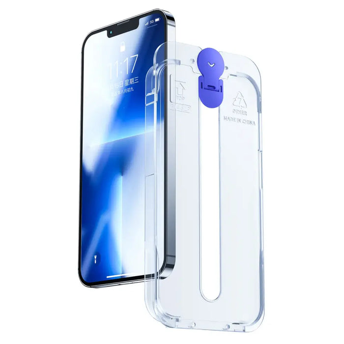 Joyroom Knight Glass for iPhone 14 Pro Max with Mounting Kit Clear (JR-H12) - Cell phone tempered glass<<<HurtelXML
