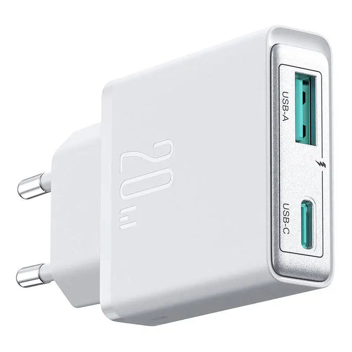 Joyroom mains charger JR-TCF14 (A + C) Super Slim 20W (white) - mains chargers<<<Chargers<<<GSM