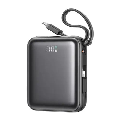 Joyroom Mini PowerBank JR-PBF27 22.5W with dual cable 10000mAh (black) - Powerbanks<<<GSM