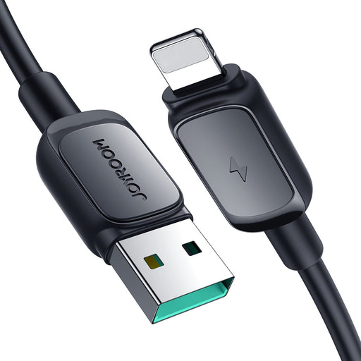 Joyroom Multi-Color Series A14 Lightning / USB-A 2.4A Cable 2 m - Black - Cell phone cables<<<HurtelXML&&&Type-C