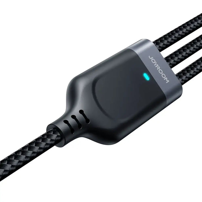 Joyroom Multi-Use Series S-A18 3in1 USB-A - Lightning / USB-C / micro USB cable 1.2m - black - Cell phone