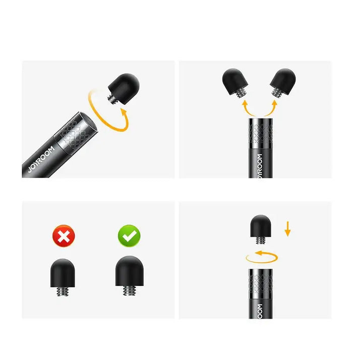 Joyroom passive stylus pen for smartphone tablet black (JR-DR01) - Cell phone stylus pen<<<HurtelXML