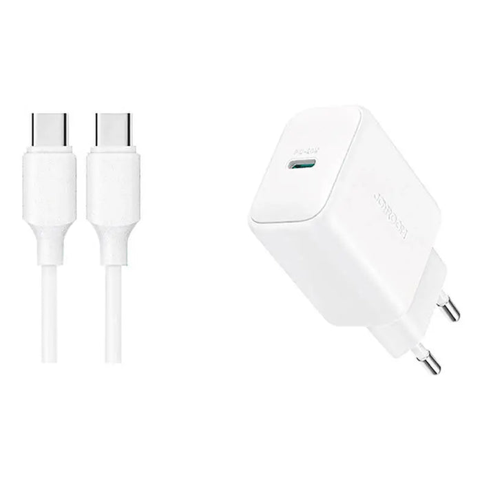 Joyroom power charger JR-TCF20 with C-C cable 20W 1m (white) - mains chargers<<<Chargers<<<GSM
