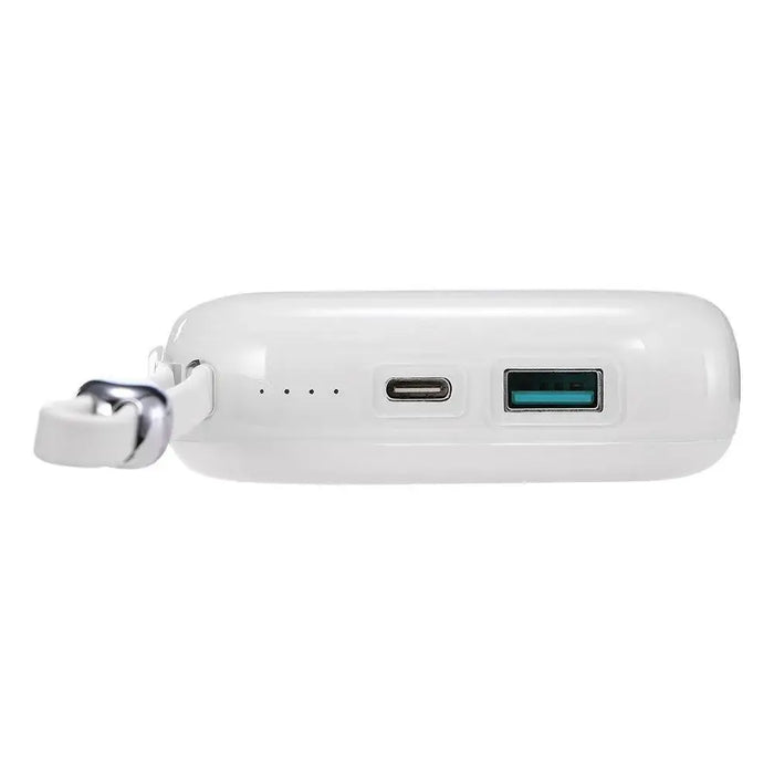 Joyroom powerbank 10000mAh Jelly Series 22.5W with built-in Lightning cable white (JR-L003) - Powerbanks<<<HurtelXML