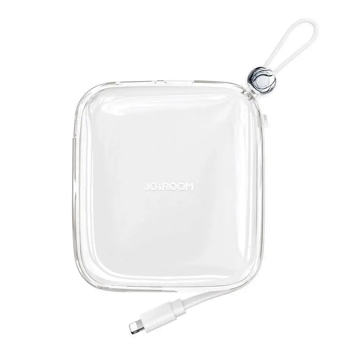 Joyroom powerbank 10000mAh Jelly Series 22.5W with built-in Lightning cable white (JR-L003) - Powerbanks<<<HurtelXML