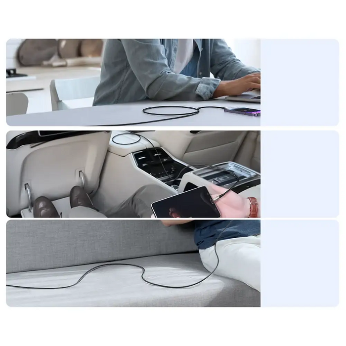 Joyroom Star-Light Series SA27-CC5 USB-C / USB-C cable 100W 2m - black - Cell phone cables<<<HurtelXML