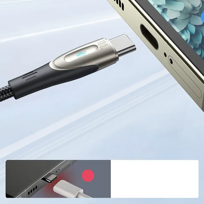 Joyroom Star-Light Series SA27-CC5 USB-C / USB-C cable 100W 2m - black - Cell phone cables<<<HurtelXML