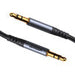 Joyroom SY-A09 AUX cable 3.5mm mini jack to 3.5mm mini jack braided 1.2m (black) - Audio