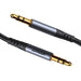 Joyroom SY-A09 AUX cable 3.5mm mini jack to 3.5mm mini jack braided 1.2m (black) - Audio