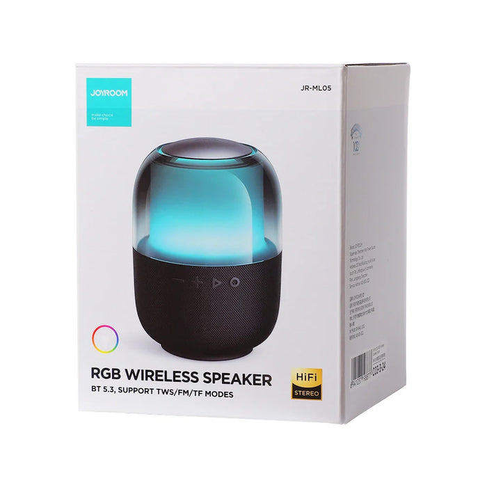 Joyroom wireless Bluetooth 5.3 RGB speaker black (JR-ML05) - Headphones