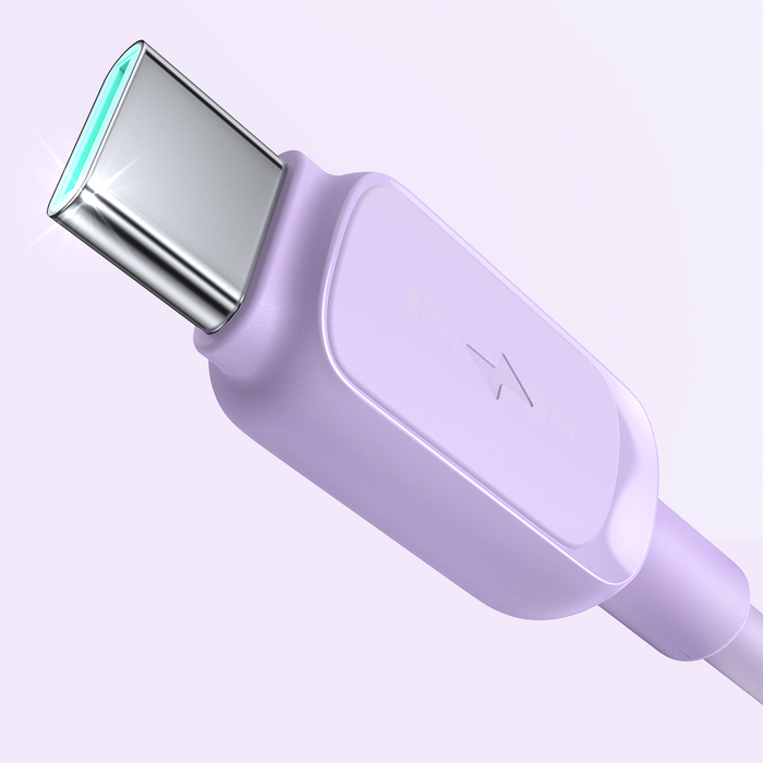 Joyroom Multi-Color Series A14 USB-A / USB-C 3A Cable 1.2m - Purple
