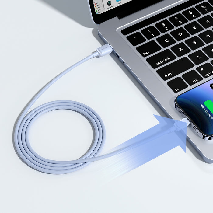 Joyroom Multi-Color Series A14 Lightning / USB-A 2.4A 1.2 m cable - blue