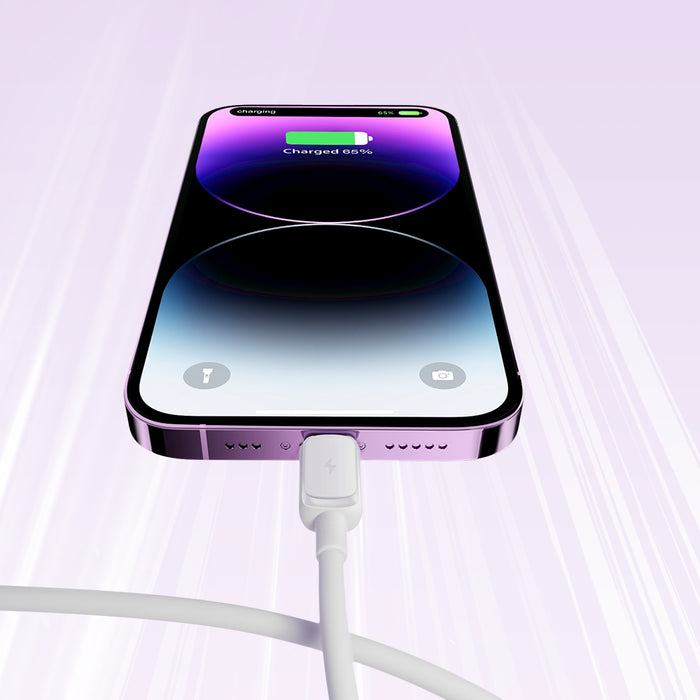 Joyroom Multi-Color Series A14 Lightning / USB-A 2.4A 1.2 m cable - white