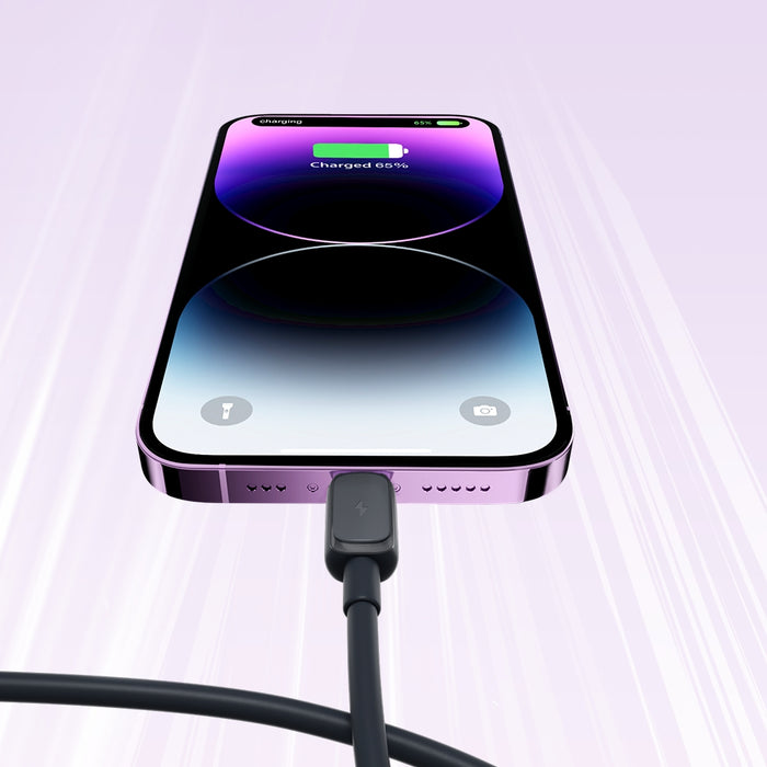 Joyroom Multi-Color Series A14 Lightning /USB-A 2.4A 1.2 m Cable - Black
