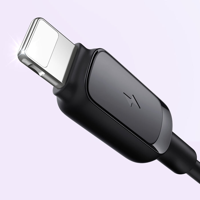 Joyroom Multi-Color Series A14 Lightning /USB-A 2.4A 1.2 m Cable - Black