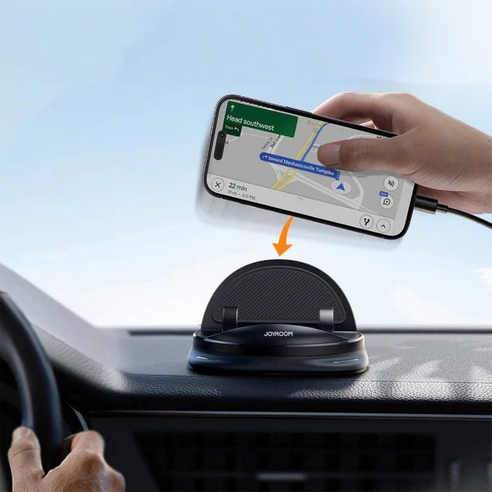 Joyroom JR-ZS354 phone holder with suction cup for car, office, home - black